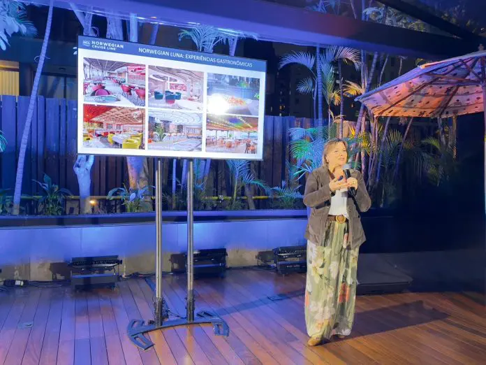 Estela Farina, diretora geral da NCL no Brasil. Crédito: Felipe Lima/Brasilturis