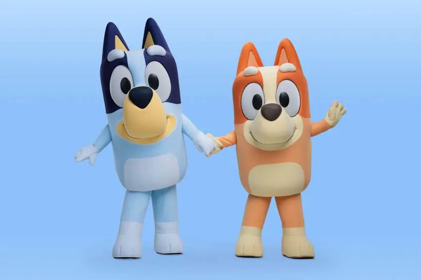 A partir do verão de 2026, Bluey e Bingo chegam à Conservation Station, no Disney’s Animal Kingdom. Crédito: Divulgação