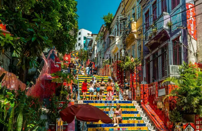 Escadaria da Lapa, no Rio de Janeiro. Crédito: Divulgação Páscoa