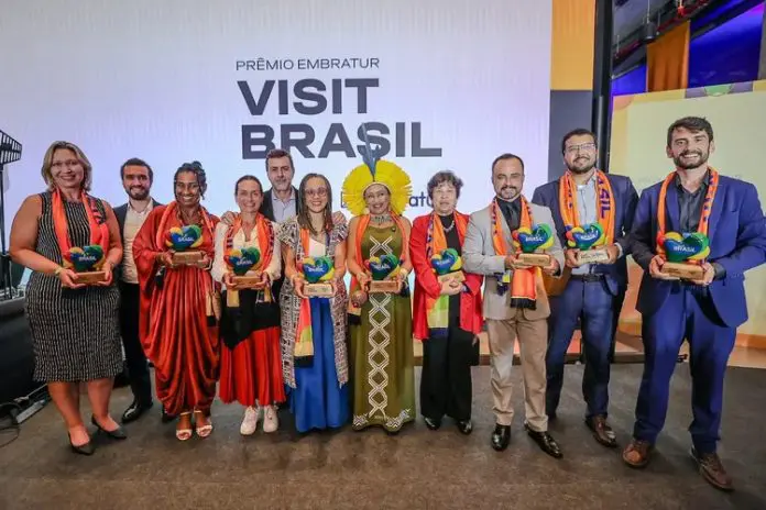 Vencedores da primeira edição do Prêmio Embratur Visit Brasil Crédito: Renato Vaz / Embratur
