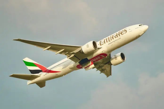 Aeronave da Emirates partiu de Dubai, com destino a São Paulo, nesta manhã. Crédito: Pham Huynh Tuan Vy/pexels