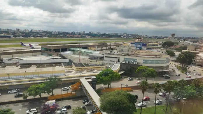 Vista aérea do Aeroporto de Congonhas (SP). Crédito: Jefferson Ferreira/MPor