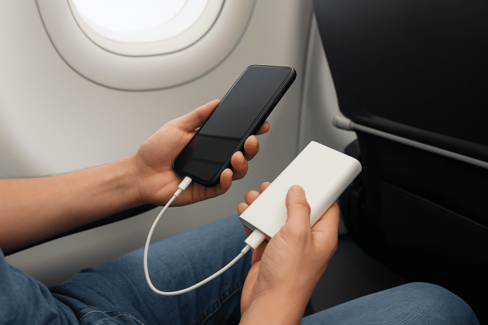 Icao limita transporte de power banks a dois por passageiro e proíbe recarga durante voos por razões de segurança aérea.