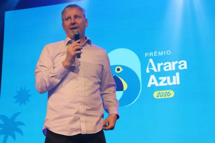 John Rodgerson defende maior promoção do turismo nacional e destaca crescimento da Azul. Crédito: Kamilla Alves/Brasilturis