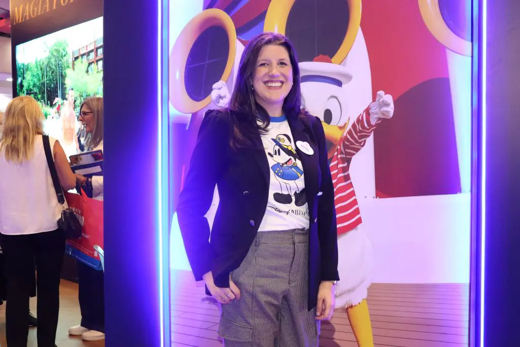 Bruna Bertozzo, gerente de Treinamentos de Vendas da Disney Destinations no Brasil Crédito: Kamilla Alves/Brasilturis