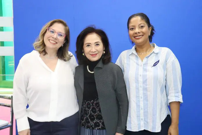 Juliane Corredato, Chieko Aoki e Laurie Egle CrJuliane Corredato, Chieko Aoki e Laurie Egle (Blue Tree)Crédito: Kamilla Alves/Brasilturisédito: Kamilla Alves/Brasilturis Juliane Corredato, Chieko Aoki e Laurie Egle (Blue Tree)Crédito: Kamilla Alves/Brasilturis