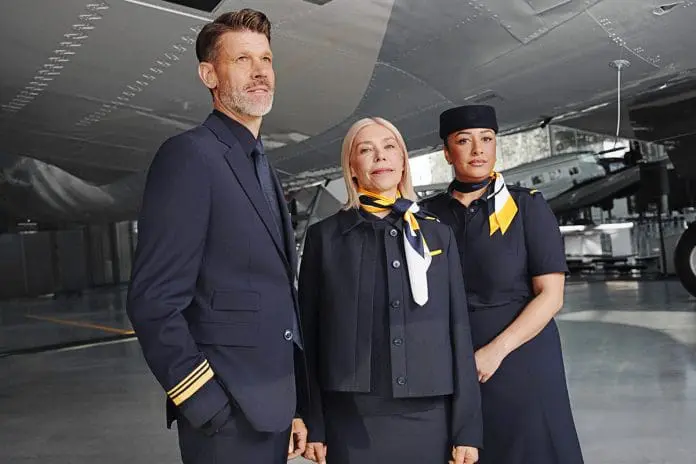 Lufthansa apresenta novos uniformes desenvolvidos com a HUGO BOSS e inicia implementação gradual da coleção a partir do fim de 2026. Crédito: Divulgação