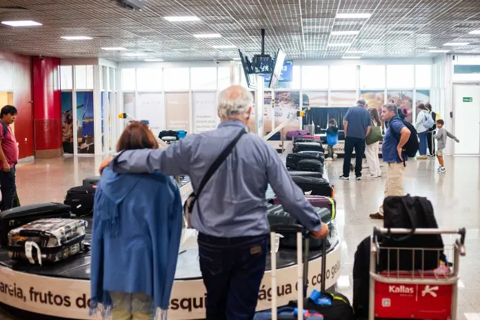 Primeiro voo 60+ da Argentina chega a Alagoas com alta ocupação e reforça conectividade internacional. Crédito: Lucas Meneses/Ascom Setur Alagoas