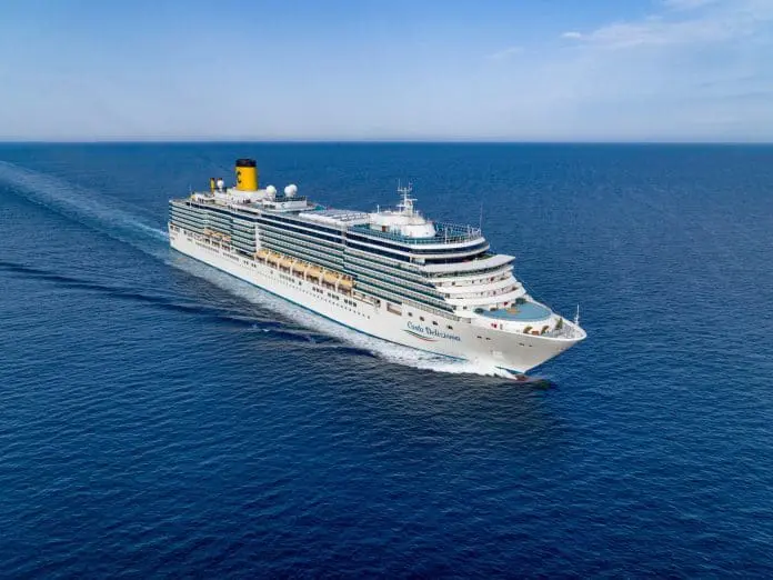 Costa Deliziosa realizará a Volta ao Mundo 2028 com 139 dias de navegação Crédito: Divulgação/Costa Cruzeiros