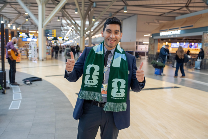Aeroporto Internacional de Vancouver reforça estrutura e tecnologia para receber fluxo da Copa do Mundo de 2026. Crédito: Divulgação/YVR