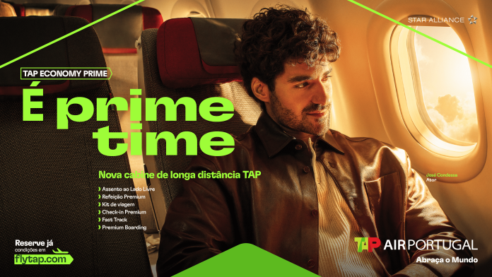 Tap amplia oferta de longo curso com lançamento da nova cabine Economy Prime. Crédito: Divulgação/Tap Air Portugal