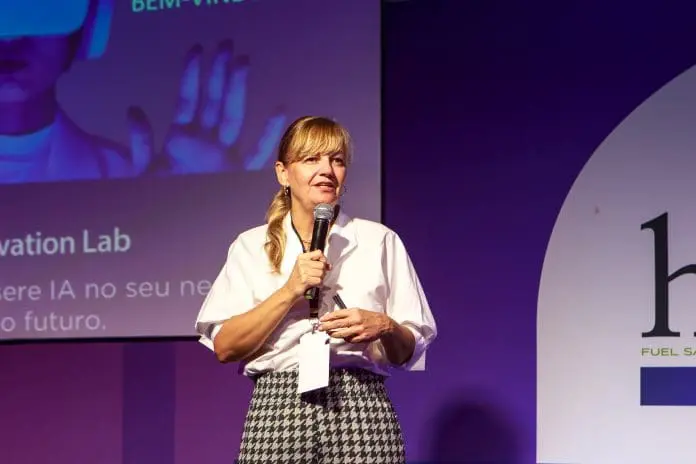 Gabriela Otto, presidente da HSMAI Brasil e Latam, durante abertura da 7ª HSMAI Innovation Lab Crédito: Divulgação