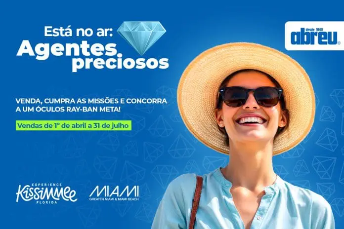 Campanha da Abreu busca estimular vendas internacionais e ampliar engajamento de agentes de viagens brasileiros participantes. Crédito: Divulgação/Abreu