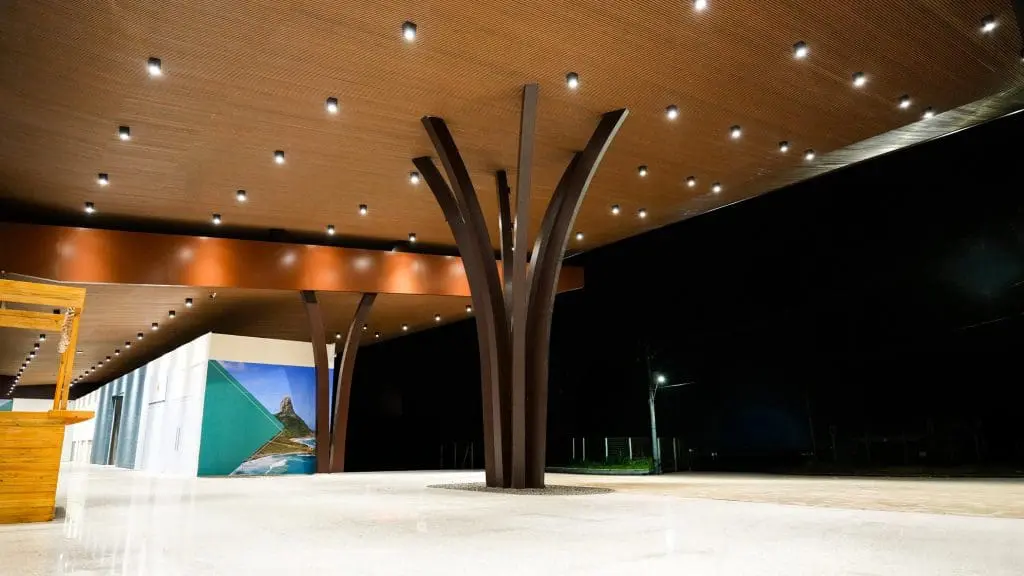 O projeto arquitetônico foi desenvolvido visando à harmonia com o cenário natural da ilha Crédito: Divulgação/Antonio Hampel Amante