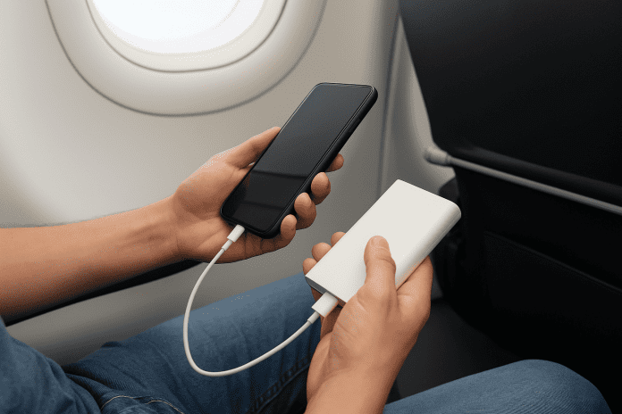 Gol muda regras para power banks e proíbe transporte de baterias de lítio em bagagens despachadas. Crédito: Gerado por Inteligência Artificial