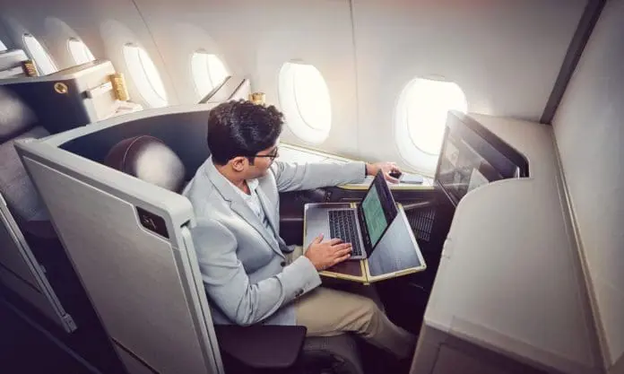 Etihad Airways amplia acesso gratuito ao Wi-Fi para novas categorias premium em voos internacionais Crédito: Divulgação/Etihad Airways