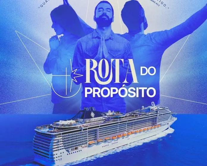 Cruzeiro cristão “Rota do Propósito” reúne Isadora Pompeo, Thalles Roberto e Morada em experiência de fé em alto-mar. Crédito: Divulgação