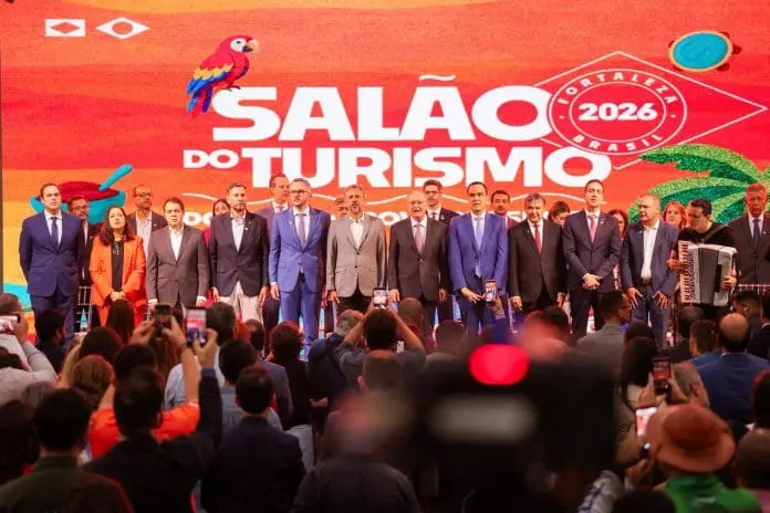 Autoridades participam da abertura do Salão do Turismo 2026 em Fortaleza Crédito: Divulgação