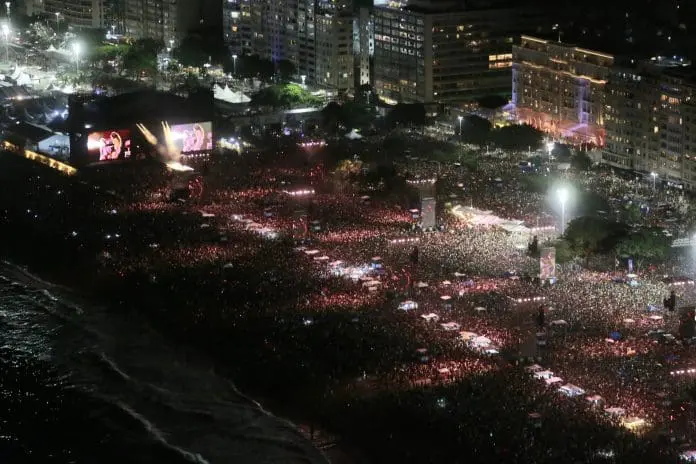 Pesquisa aponta que 60% do público aprovou show de Shakira no Rio. Crédito: Divulgação