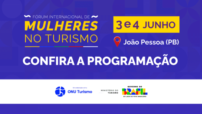 Evento reúne lideranças nacionais e internacionais para discutir o protagonismo feminino no turismo em João Pessoa. Crédito: Reprodução/MTur