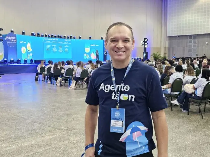 Vicente Brasil, gerente Comercial de Lazer da Azul Linhas Aéreas Crédito: Kamilla Alves/Brasilturis