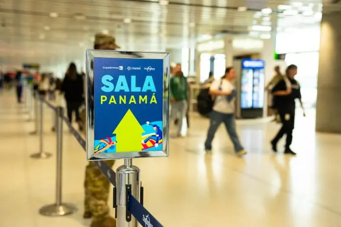 Nova Sala Panamá oferece experiências interativas para incentivar passageiros em conexão a conhecerem os atrativos turísticos do país. Crédito: Divulgação/Copa Airlines