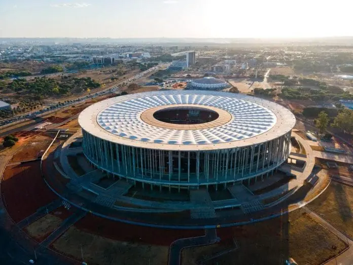 Estádio Mané Garrincha, em Brasília, será um dos palcos da Copa do Mundo Feminina de 2027. Crédito: Divulgação Estádio Mané Garrincha, em Brasília, será um dos palcos da Copa do Mundo Feminina de 2027. Crédito: Divulgação