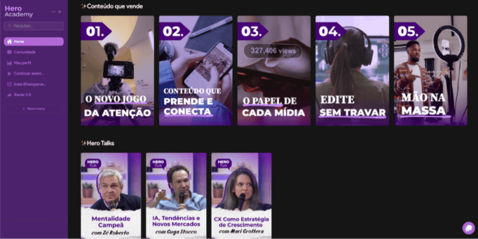 Hero Academy oferece cursos gratuitos para parceiros da Hero Seguros. Crédito: Divulgação/Hero Seguros