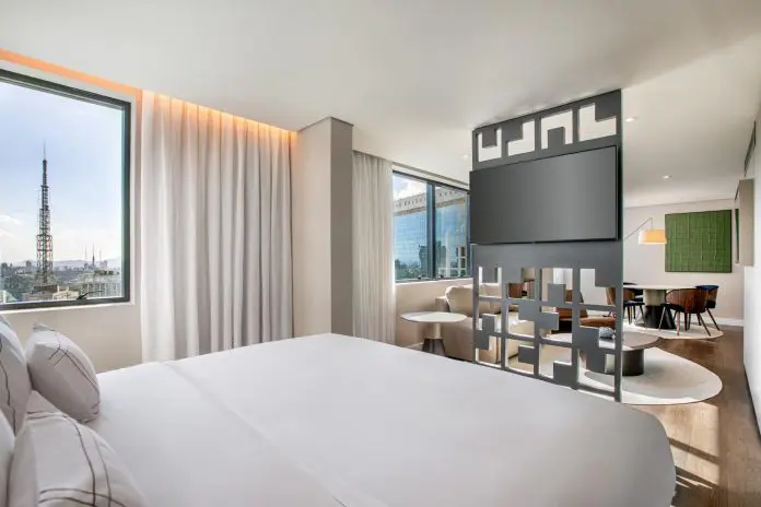 Novas Executive Junior Suítes do Meliá Paulista possuem 50 m² e receberam investimento superior a R$ 300 mil. Crédito: Divulgação/Meliá Hotels International Novas Executive Junior Suítes do Meliá Paulista possuem 50 m² e receberam investimento superior a R$ 300 mil. Crédito: Divulgação/Meliá Hotels International