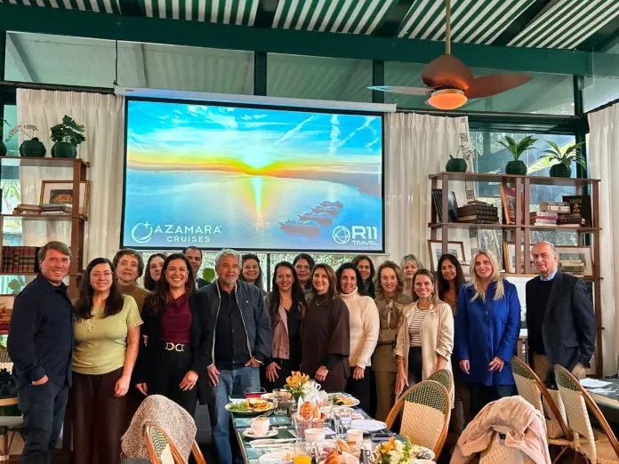 R11 Travel apresentou a integração da Azamara ao Bookeasy Plus durante encontro com agências em São Paulo. Crédito: Divulgação/R11