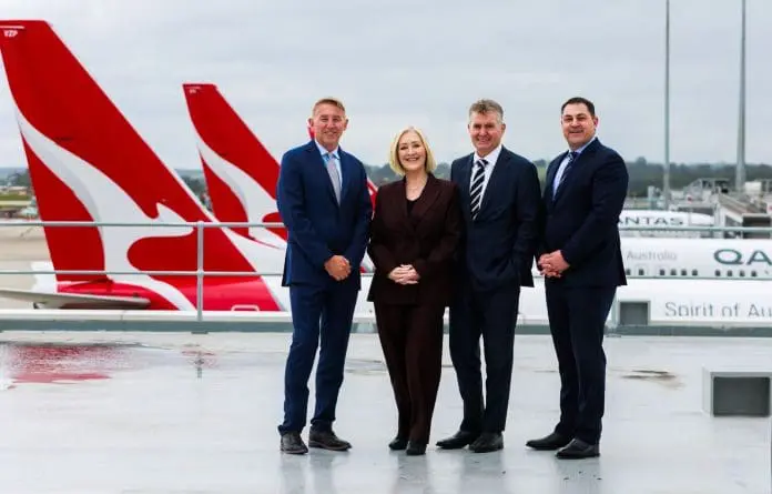 Projeto prevê expansão do Aeroporto de Melbourne com nova pista, terminal ampliado e lounge internacional da Qantas. Crédito: Divulgação