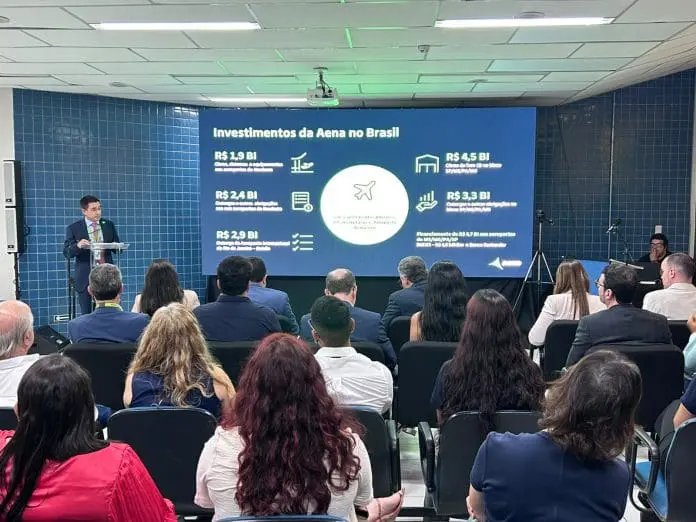 Plano da Aena prevê transformar o entorno do Aeroporto de Aracaju em polo de logística, serviços e negócios. Crédito: Divulgação/Aena Brasil Plano da Aena prevê transformar o entorno do Aeroporto de Aracaju em polo de logística, serviços e negócios. Crédito: Divulgação/Aena Brasil