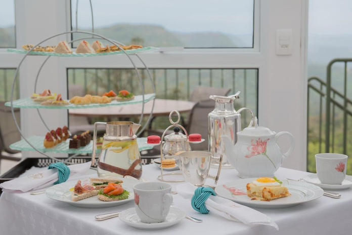 Royal Afternoon Tea do Castelo Saint Andrews combina tradição britânica e produtos selecionados da Serra Gaúcha. Crédito: Divulgação/Castelo Saint Andrews