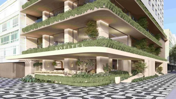 Empreendimento na Avenida Vieira Souto será o primeiro flagship da bandeira Sofitel no mercado brasileiro. Crédito: Divulgação/Sofitel