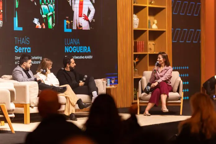 A diretora da Alagev, Luana Nogueira, mediou um painel no Eventos em Off. Crédito: Divulgação A diretora da Alagev, Luana Nogueira, mediou um painel no Eventos em Off. Crédito: Divulgação