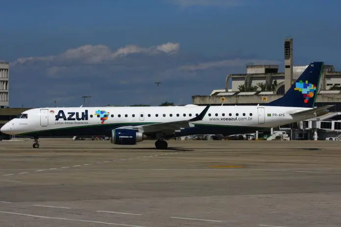Confins receberá 512 voos extras da Azul durante a alta temporada, dentro da operação especial de verão da companhia.Crédito: Divulgação/Azul