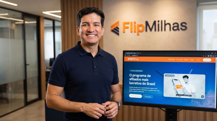 Arthur Barroso, CEO e fundador da FlipMilhas, lidera a expansão da empresa e o novo Programa de Afiliados. Foto: Divulgação/FlipMilhas