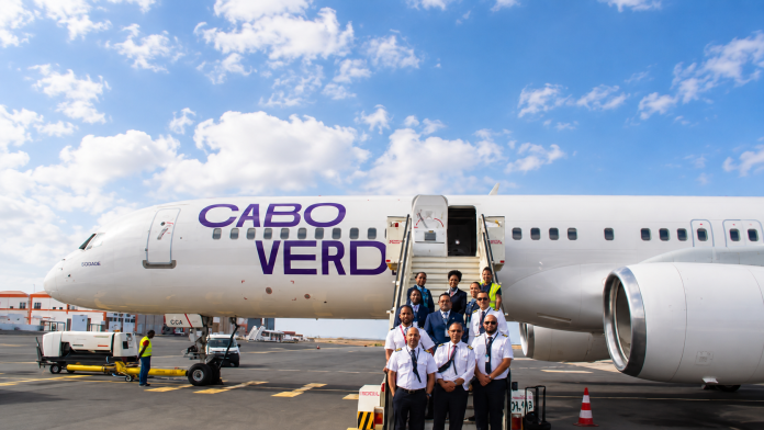 Cabo Verde Airlines adicionará uma frequência semanal entre Recife e Sal a partir de 12 de dezembro, com expectativa de 9,6 mil assentos anuais.Crédito: Divulgação/Cabo Verde Airlines