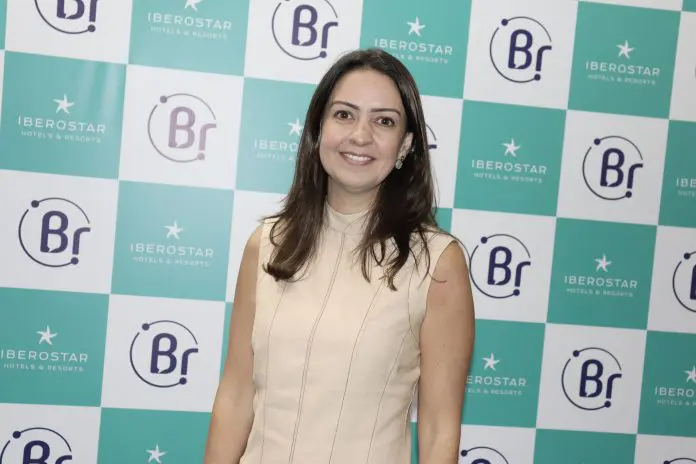 Aline Mafra, diretora de Vendas e Marketing da Latam. Crédito: Felipe Lima/Brasilturis
