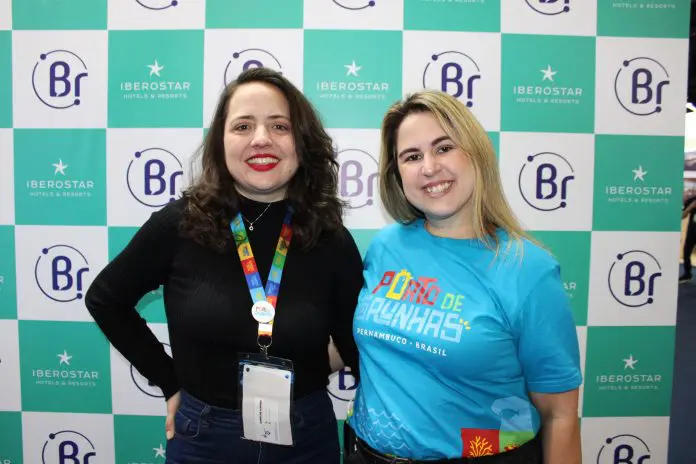 Brenda Silveira e Ana Luiza Accioly, do Porto de Galinhas Convention & Visitors Bureau Porto de Galinhas