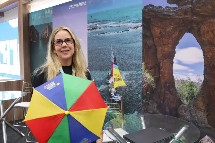 Danny Aguiar, diretora de Planejamento e Gestão na Empresa de Turismo de Pernambuco (Empetur) Crédito: Kamilla Alves/Brasilturis Danny Aguiar, diretora de Planejamento e Gestão na Empresa de Turismo de Pernambuco (Empetur) Crédito: Kamilla Alves/Brasilturis