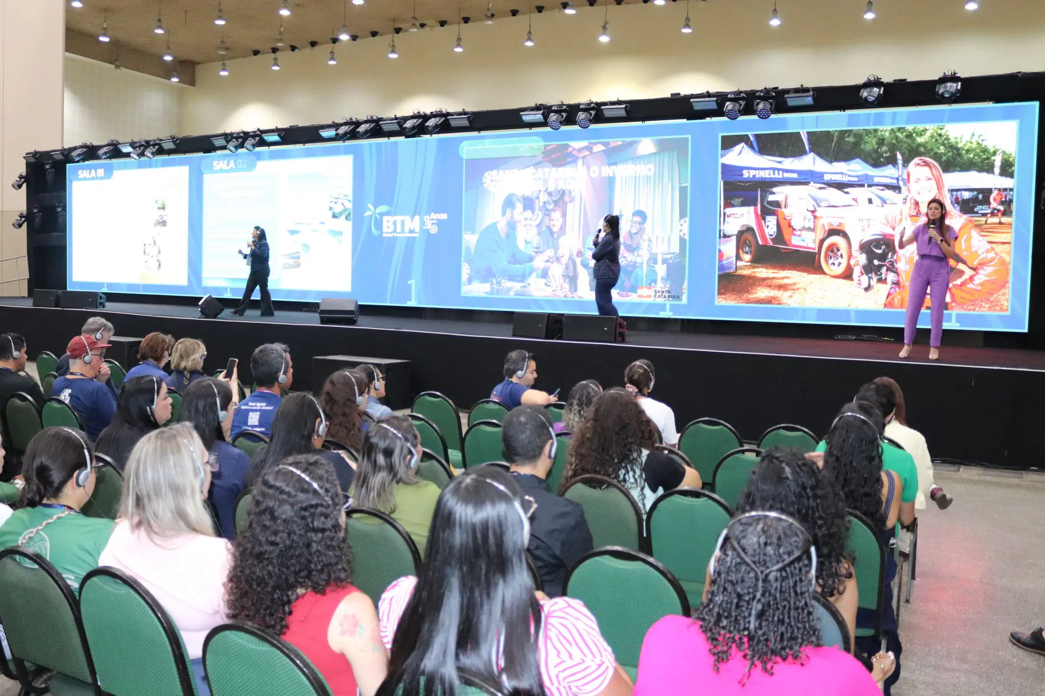 Empresária apresentou método aos agentes de viagens.
