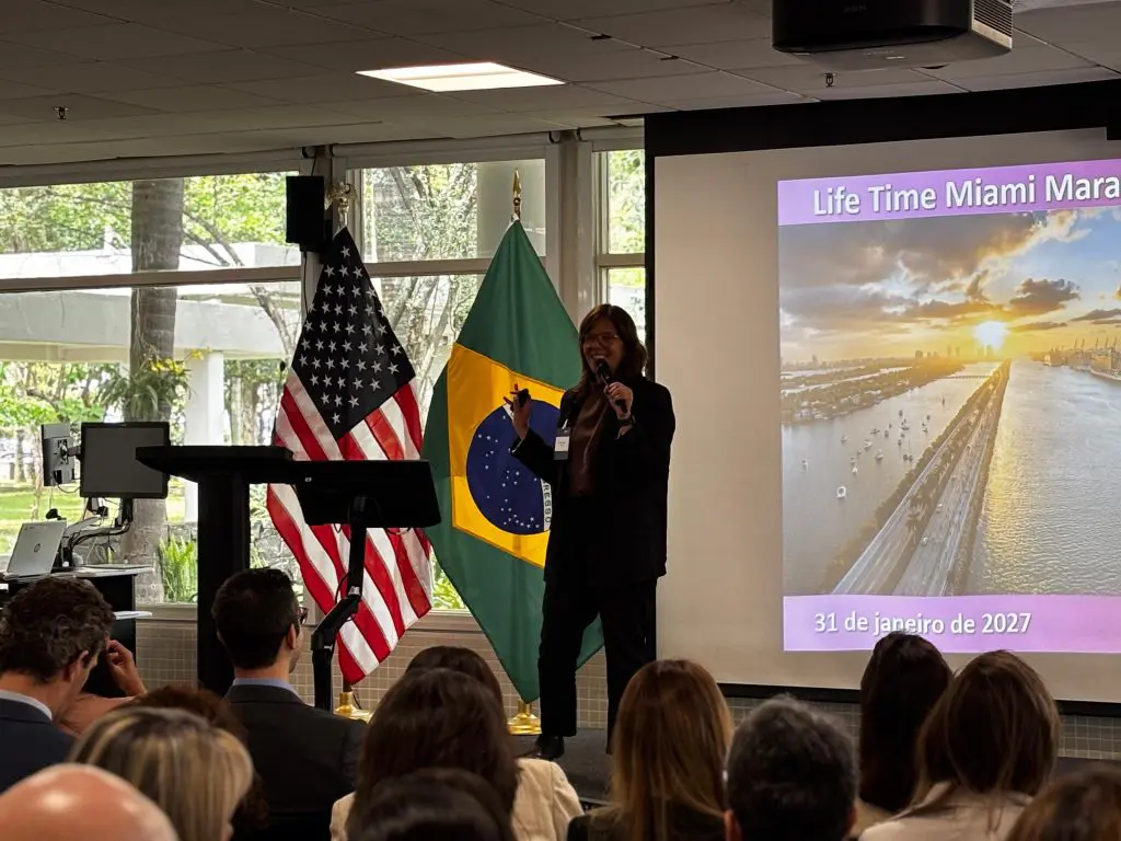 Juliana Palomari, representante do Greater Miami CVB. Crédito: Maurício Herschander/ Brasilturis