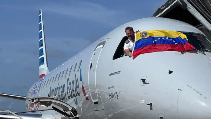 American Airlines utilizará aeronaves Embraer 175 na nova ligação entre Miami e Barcelona, prevista para janeiro de 2027. Crédito: Divulgação/American Airlines