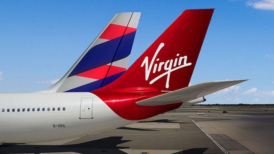 Codeshare Latam e Virgin Atlantic. Foto: Divulgação