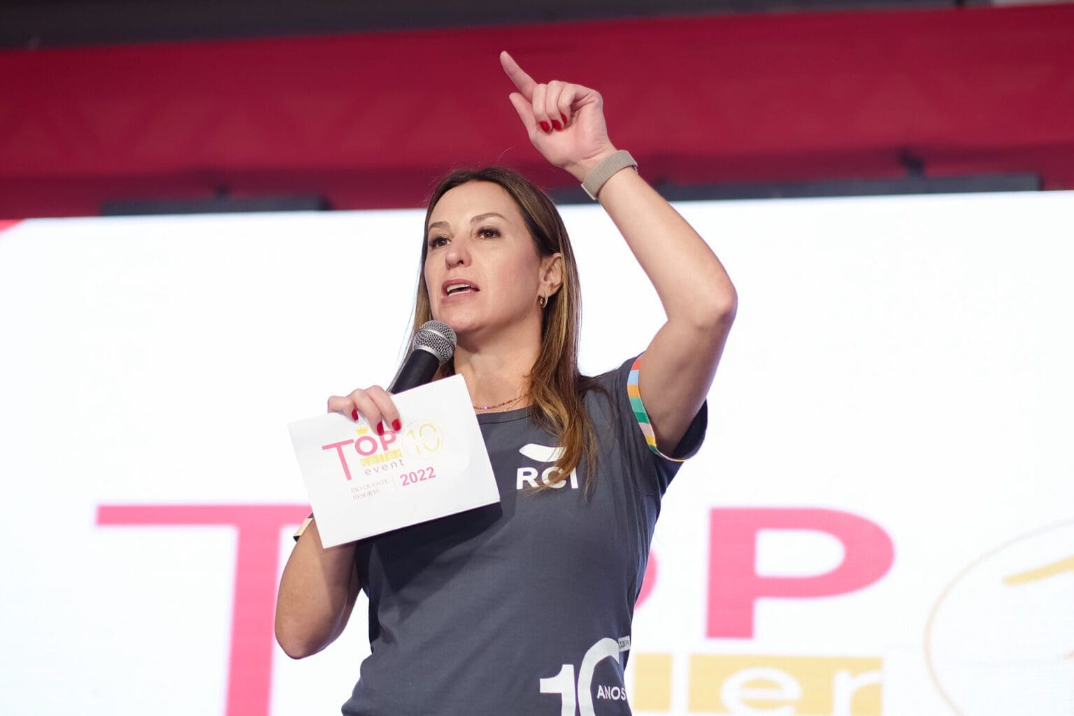 Fabiana Leite, diretora de Desenvolvimento de Negócios América do Sul da RCI, no Top Seller Events 2022. Foto: Divulgação