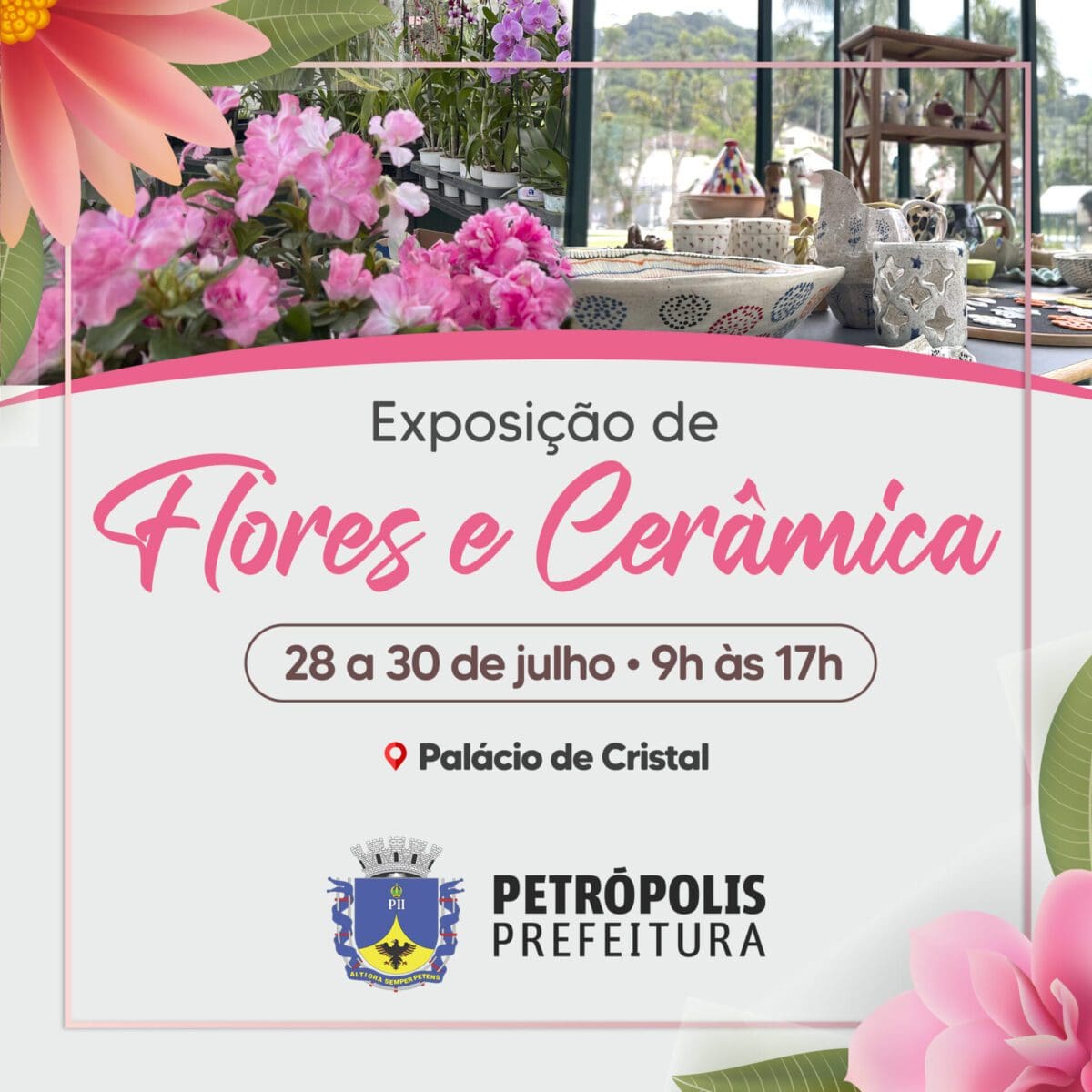 Exposição de Flores e Cerâmicas em Petrópolis (RJ). Foto: Divulgação