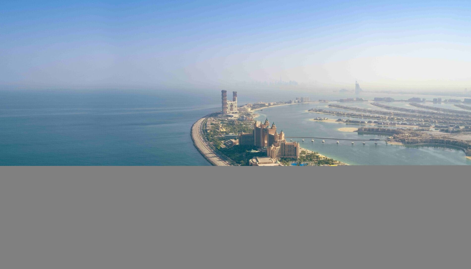 The Palm Jumeirah em Dubai. - Foto: Divulgação.