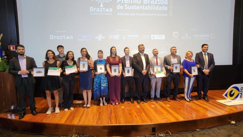 Prêmio Braztoa de Sustentabilidade 2022-23. - Foto: Divulgação.