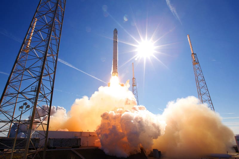 SpaceX Falcon 9. Foto: Divulgação/Kennedy Space Center Visitor Complex